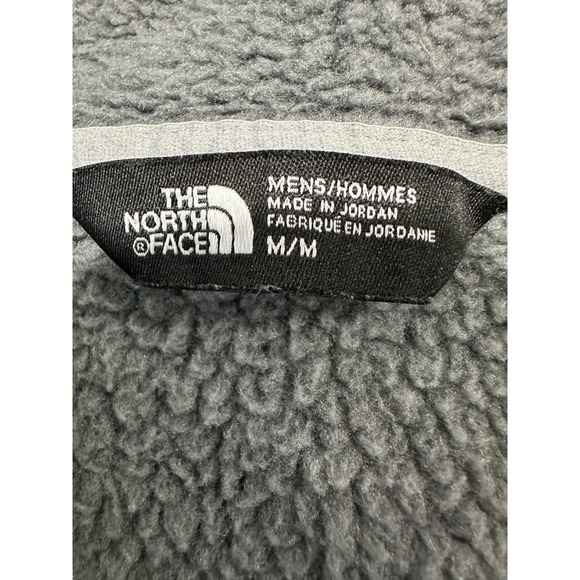 The North Face Contrast Stitch Fleece Hoodie Full Zip Gray Medium - Picture 4 of 7